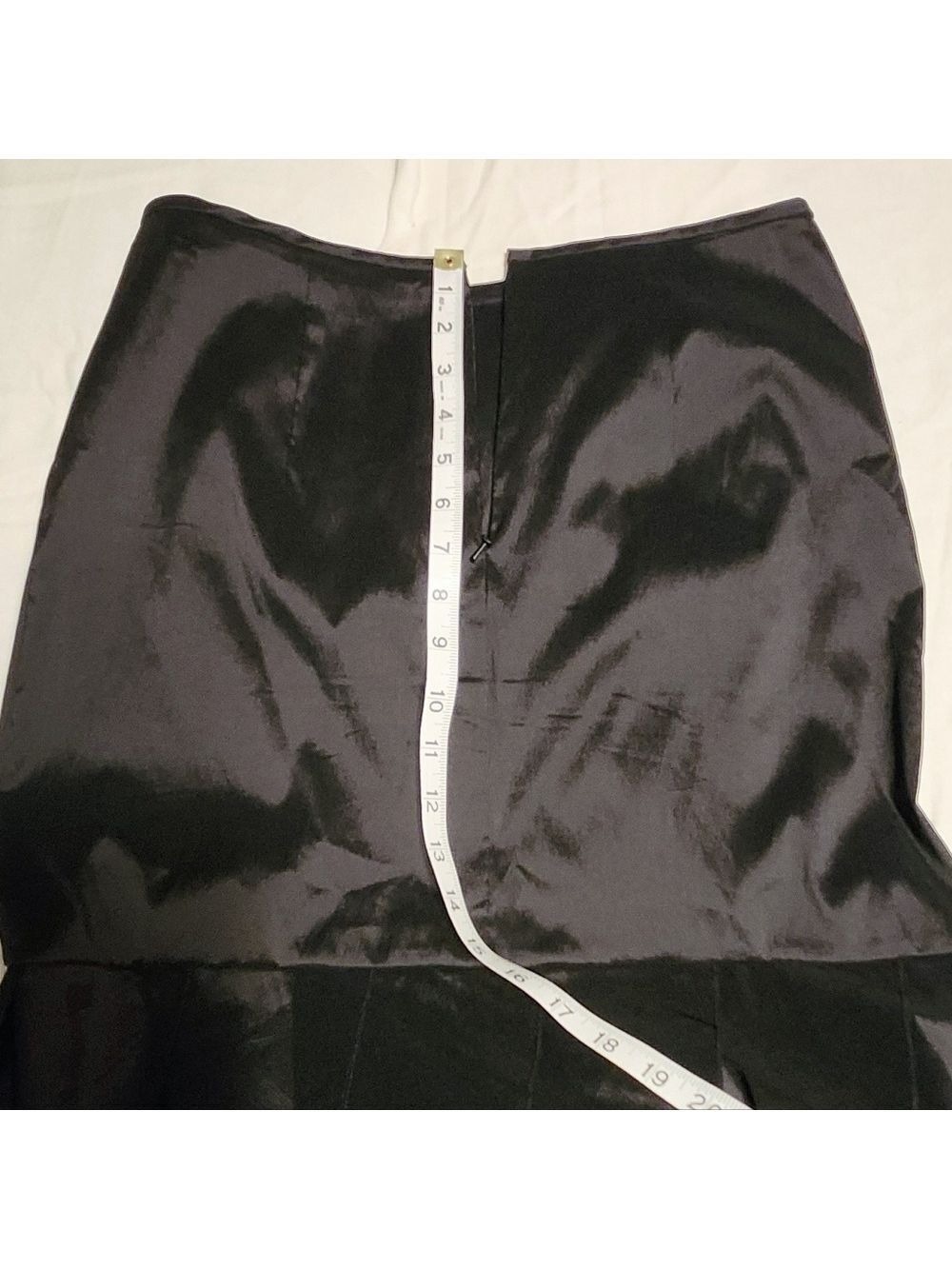 KM Collections Black Maxi Mermaid Skirt Size 8 - Picture 10 of 11